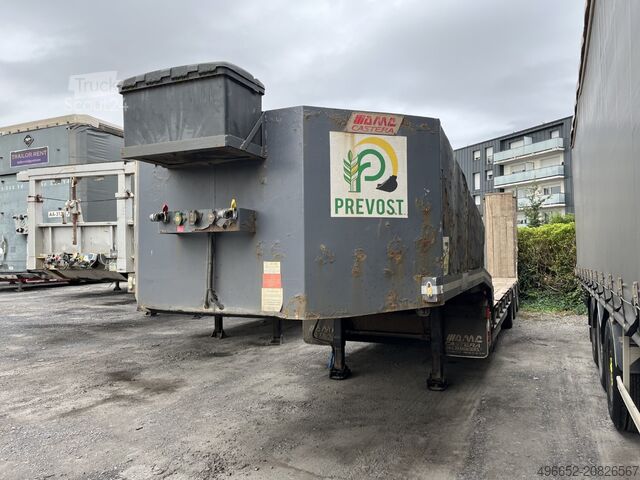 Semirreboque com grua montada em caminhão castera