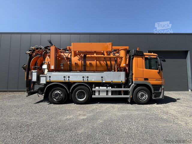 Vacuum and pressure truck Mercedes-Benz Actros 2536 6x2 NLA Kroll Kombi 10cbm