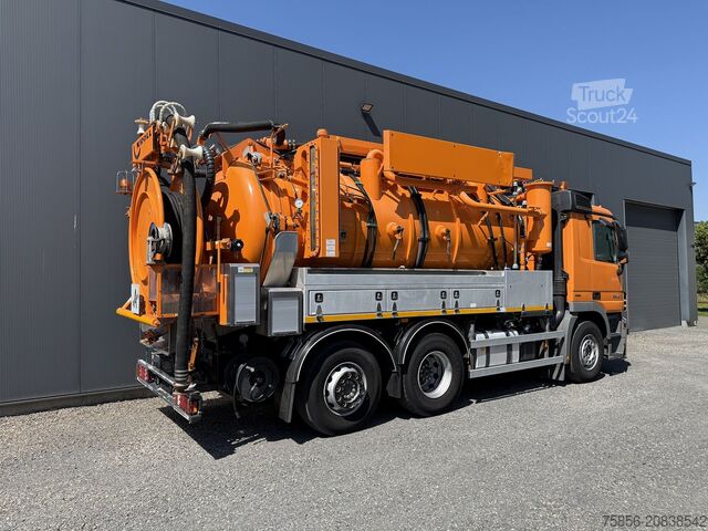 Vacuum and pressure truck Mercedes-Benz Actros 2536 6x2 NLA Kroll Kombi 10cbm