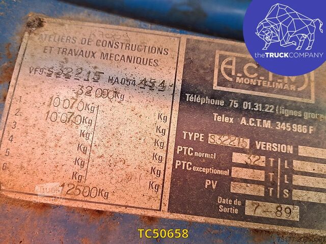 Plataforma remolque ACTM 