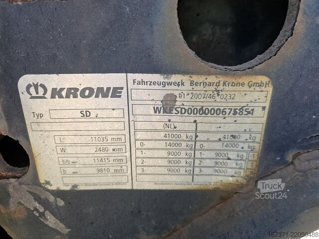 Transport av containrar KRONE SD - 40 FT - 2 X 20 FT - HIGHCUBE - APK 16-07- ...