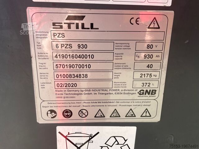 Unbekannt Exide 80V   6 PZS 930