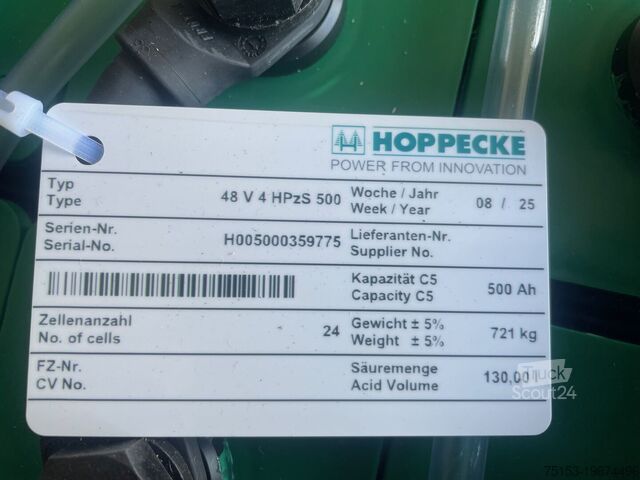 Unbekannt Hoppecke 48V   4 HPzS 500