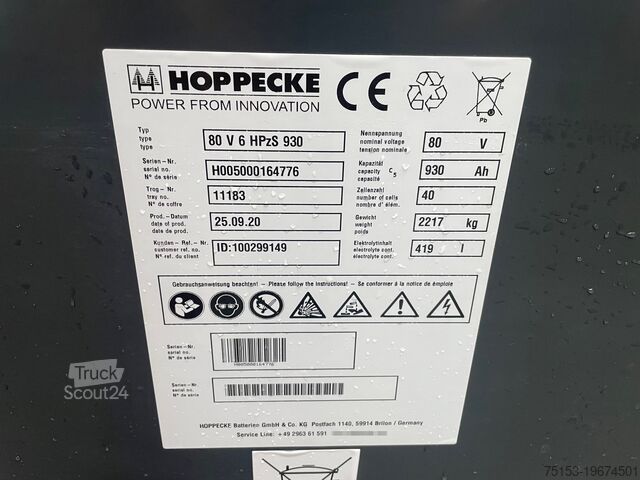 Neznámý Hoppecke 80V   6 HPZS 930