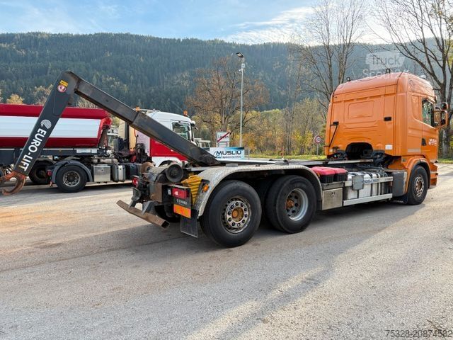 Tovornjak s kavljem za kontejnerje SCANIA G440 6X2 Lift  Abrollkipper
