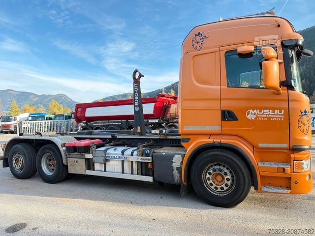 Tovornjak s kavljem za kontejnerje SCANIA G440 6X2 Lift  Abrollkipper