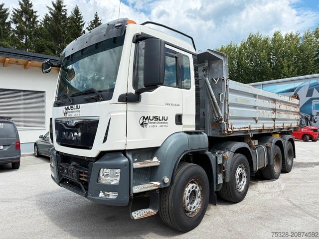 Autocarro ribaltabile MAN TGS 37.440 Retard Meiller Dreiseitenkipper Stahl