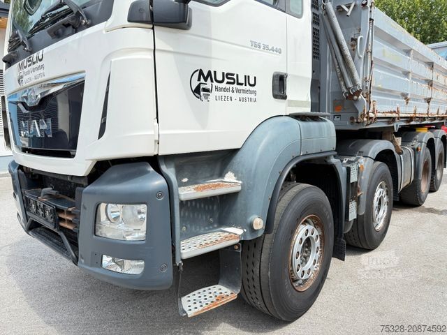 Autocarro ribaltabile MAN TGS 37.440 Retard Meiller Dreiseitenkipper Stahl