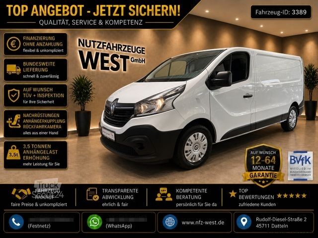 Ploščati dostavnik RENAULT Trafic L2-H1 Lang*Garantie*AHK*Klima*