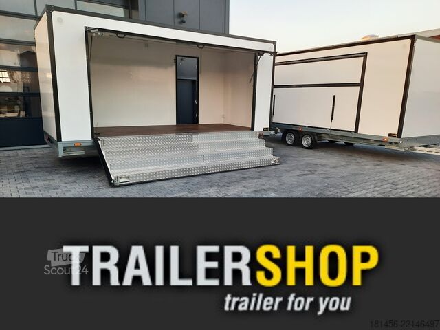Remolque trailershop Event Messe Verkauf Infostand verfügbar