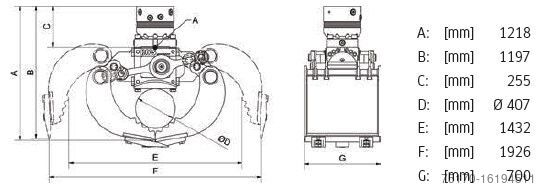 Alții  DMS SG18070 inkl. Rotator Sortiergreifer / NEU