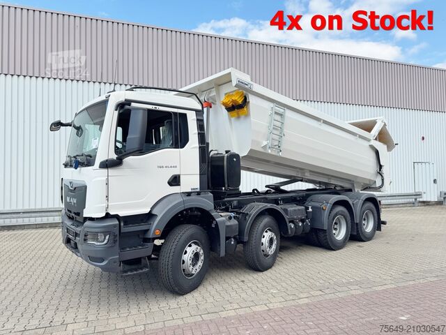 Speciale doeleinden vrachtwagen MAN TGS 41.440/480 8x4 BB TGS 41.440/480 8x4 BB, Mulde ca. 16m³ mit hydraulischer Heckklappe, mehrfach VORHANDEN