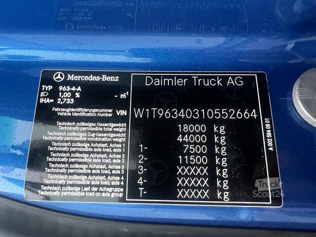 Speciale doeleinden vrachtwagen Mercedes-Benz Actros 1843 LS 4x4 HAD Actros 1843 LS 4x4 HAD, HydroDrive, MirrorCam, MultimediaCockpit