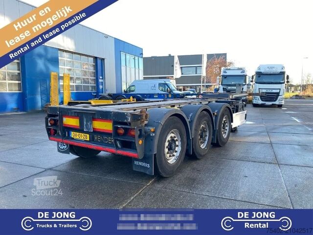 Container transport Renders Euro 800 3DFCST / Container Chassis / 45FT / 1x...