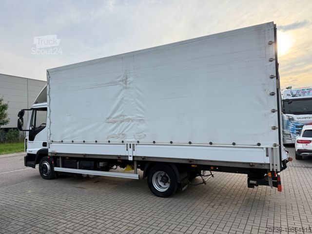 Schuifzeil bestelwagen IVECO EuroCargo 75E21 Pritsche+Plane+LBW/Klima/3-Sitze
