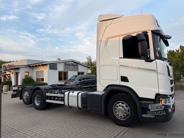 Camion con cassone intercambiabile SCANIA R450 BDF/LENKACHSE/2xTank/Retarder/Standklima