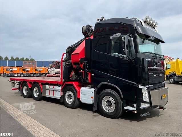 Crane truck Volvo FH 540 8x4 HMF 85 Tonmeter laadkraan + Fly-Jib ...