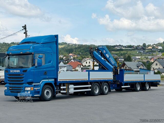 Кран, монтиран на камион SCANIA R 450 * FASSI F365 RA + FUNK + Anhänger*TOP