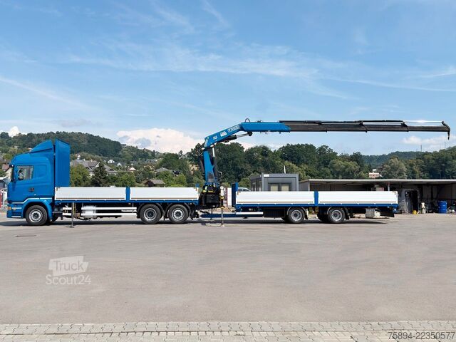 Кран, монтиран на камион SCANIA R 450 * FASSI F365 RA + FUNK + Anhänger*TOP