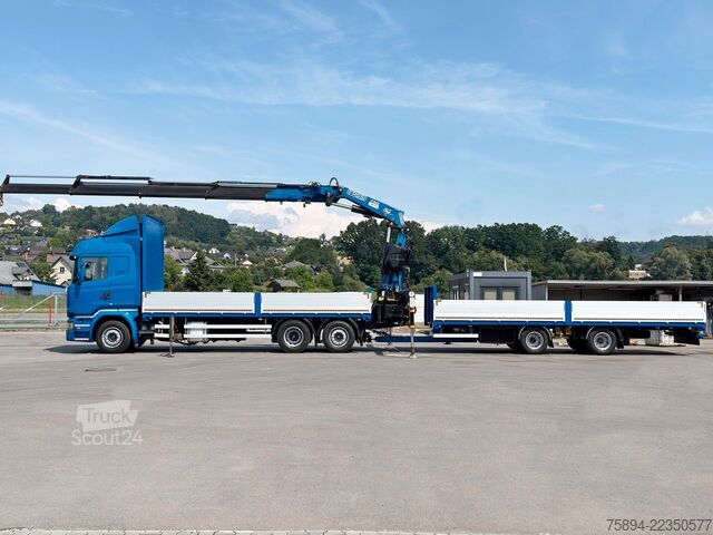 Кран, монтиран на камион SCANIA R 450 * FASSI F365 RA + FUNK + Anhänger*TOP