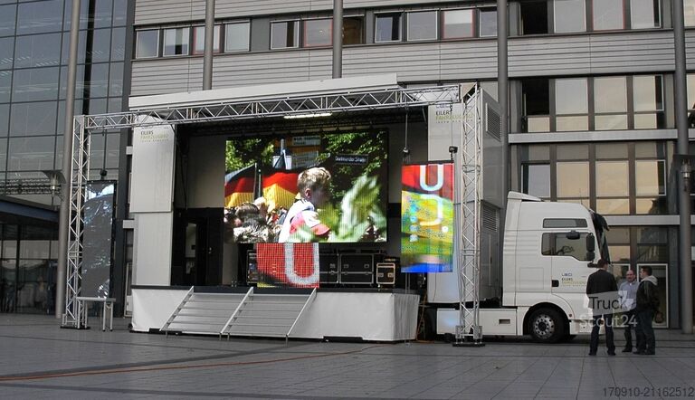 Naczepa Eilers Fahrzeugbau PromoCar Stage mit Baubuch für fliegende