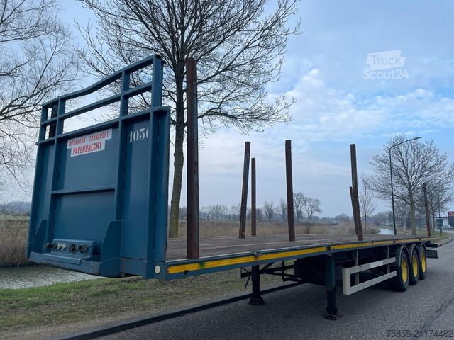 Plattformanhänger Haan OPL 45 Heavy Duty / Rungen-Potholes /BPW / 2x L...