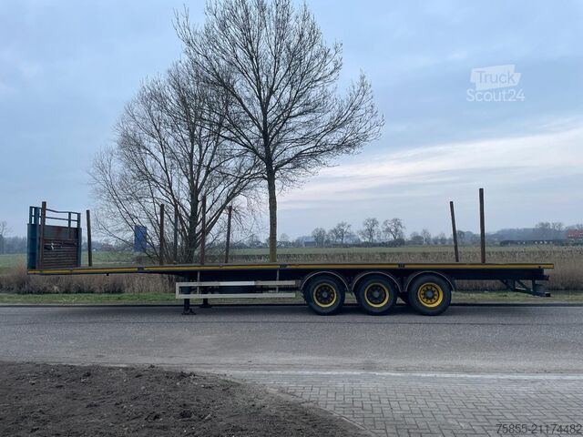Plattformanhänger Haan OPL 45 Heavy Duty / Rungen-Potholes /BPW / 2x L...