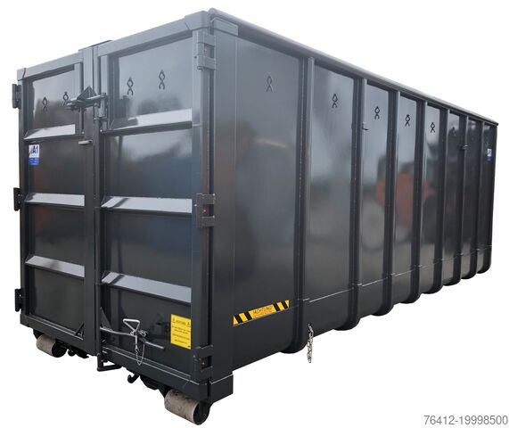 Krokcontainer A1 Container Normbehälter 36 m³ Doppelflügeltür ? RAL 7016 Anthrazitgrau ? Abrollcontainer