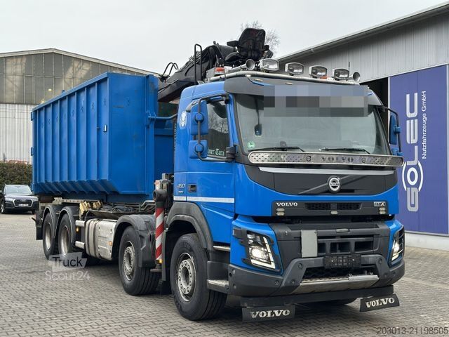 Кран, монтиран на камион VOLVO 450 8x4 Abrollkipper MEILLER Kran PENZ 17L8.50R