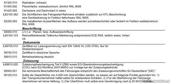 Öppen semitrailer med kapell KÖGEL 3Achs Standard Curtainsider Liftachse PalKasten