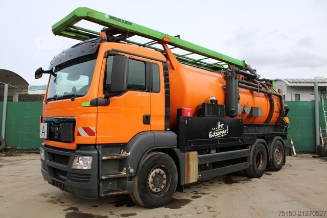 Vacuum tank truck MAN TGS 26.440 6x2 BL - KANALREINIGER - Nr.: 009