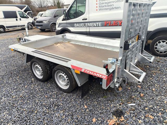 Remolque de plataforma baja TEMARED Builder 152x300cm 2,7t,Baumaschinentransporter