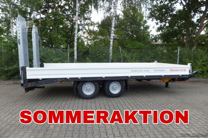 Lavtloader trailer Möslein TTT 11- 6,28 Weiß  Neuer Tandemtieflader