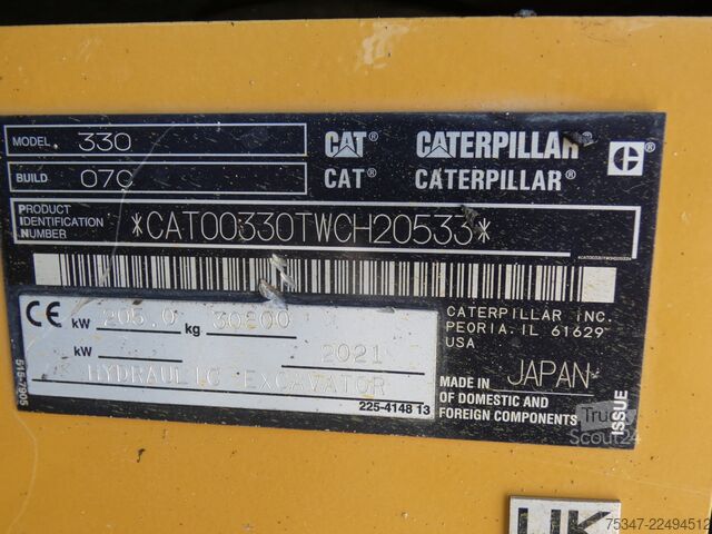 Rupsgraafmachine Caterpillar 330
