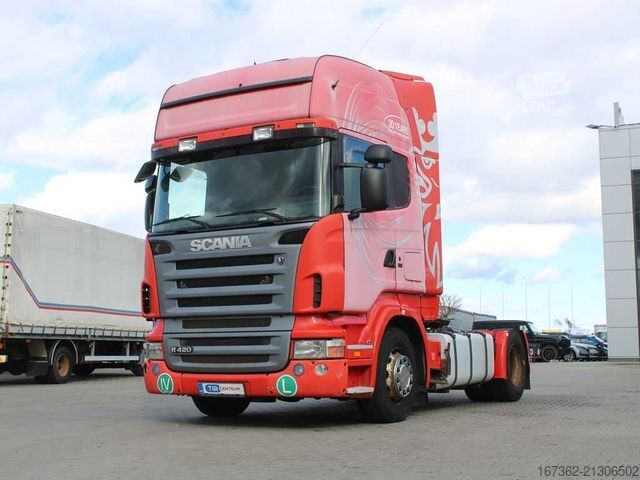 Standartinis vilkikas SCANIA R420, EURO 4, SECONDARY AIR CONDITIONING