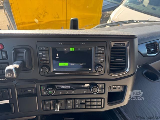 Autocamion transport băuturi SCANIA R 410 / 2xLBW / LENKACHSE / DURCHLADEKOMPLETTZUG