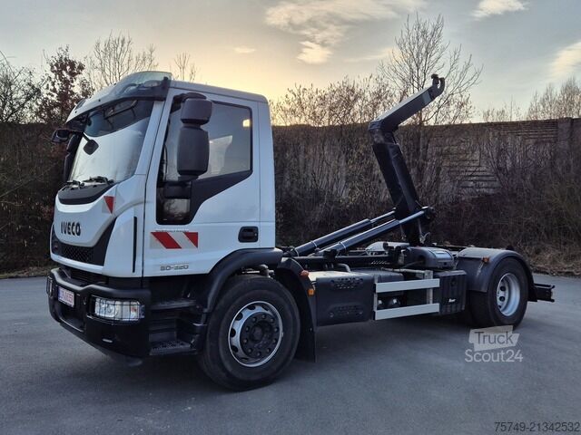 Abrollkipper iveco Euro Cargo 180E32 4x2 Abrollkipper Teleskoparm