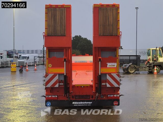 Low loader Kässbohrer LB4E 3 axles Extendable Ramps! 1x Lift 3x Steer...