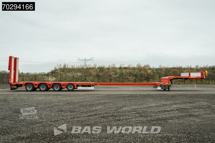 Low loader Kässbohrer LB4E 3 axles Extendable Ramps! 1x Lift 3x Steer...