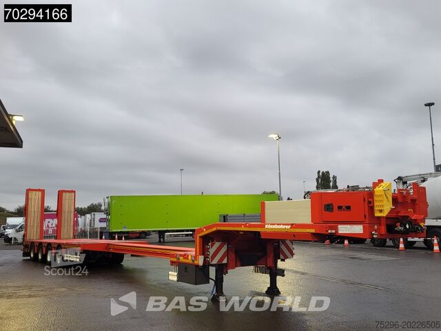 Low loader Kässbohrer LB4E 3 axles Extendable Ramps! 1x Lift 3x Steer...