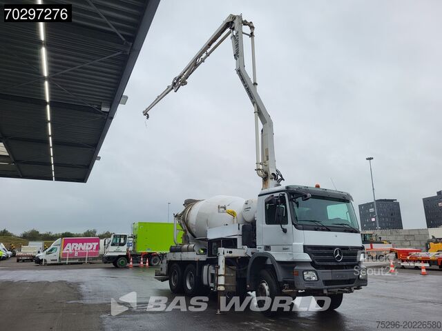 Bomba de hormigón Mercedes Actros 3241 8X4 SCHWING FBP 21-100 PUMI 7m3 Mix...