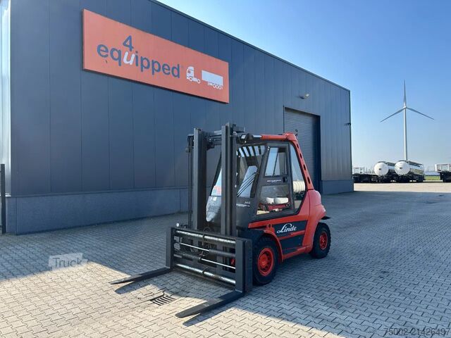 Gaffeltruck Linde H60D-02 / fork positioner / 6.000kg / duplex / ...