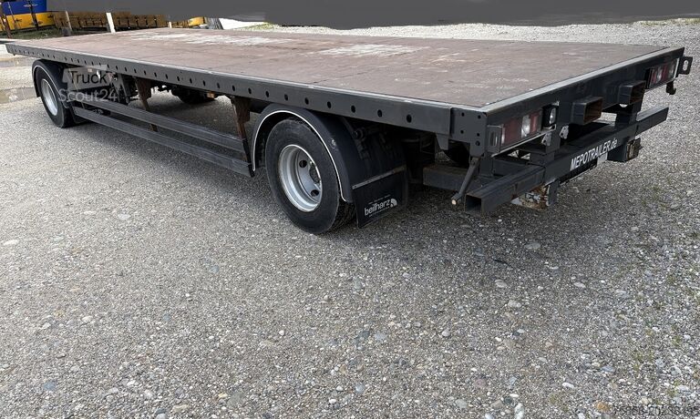 Reboque com plataforma aberta WEB Trailer Plattformanhänger 7950 mm STROH