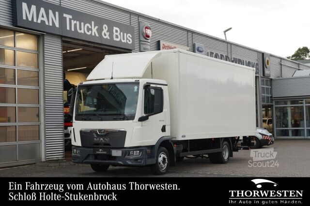 LKW mit Kofferaufbau MAN TGL 8.190 Koffer LBW Automatik Anhängerkupplung