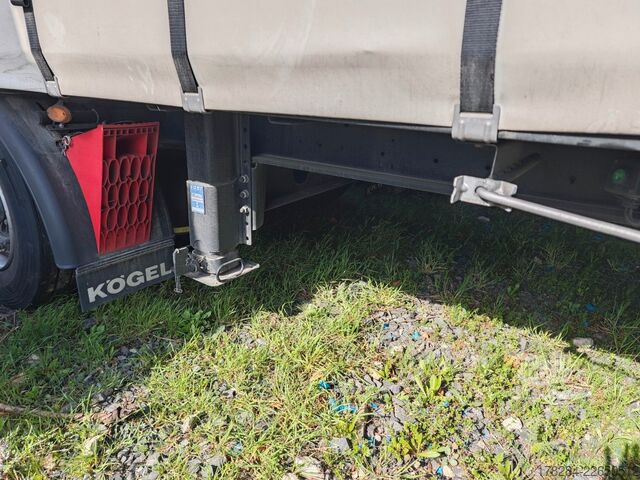 Открытый полуприцеп с тентом KÖGEL MEGA Hubdach, Vario FIX, 1. Liftachse