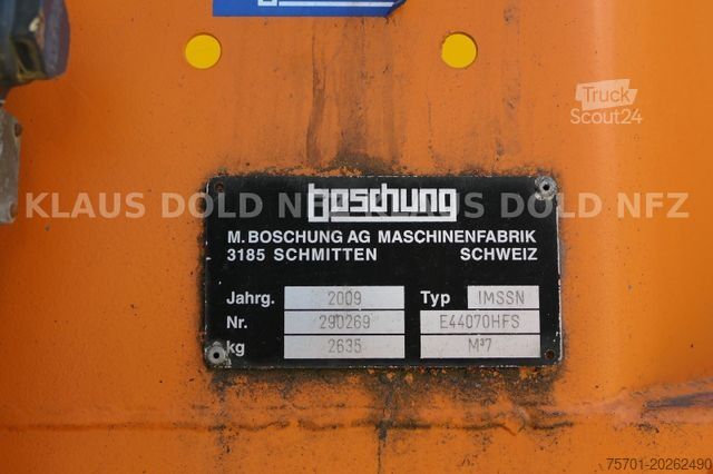 Roll-off tipper truck Boschung Salzstreu Wechselaufbau