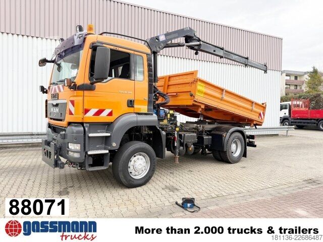 Самосвален камион MAN TGS 18.320 4x4 BL, Kran, Winterdienstausttattung,