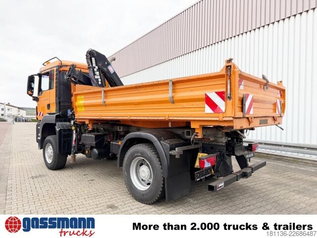 Самосвален камион MAN TGS 18.320 4x4 BL, Kran, Winterdienstausttattung,