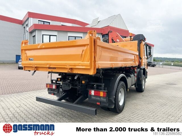 Tovornjak prekucnik Mercedes-Benz Actros 1832 AK 4x4, Winterdienstaustattung, Kran
