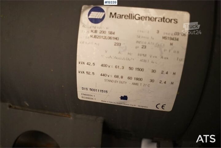Entreprenadmaskiner  Marelli Generators emergency power generator for f